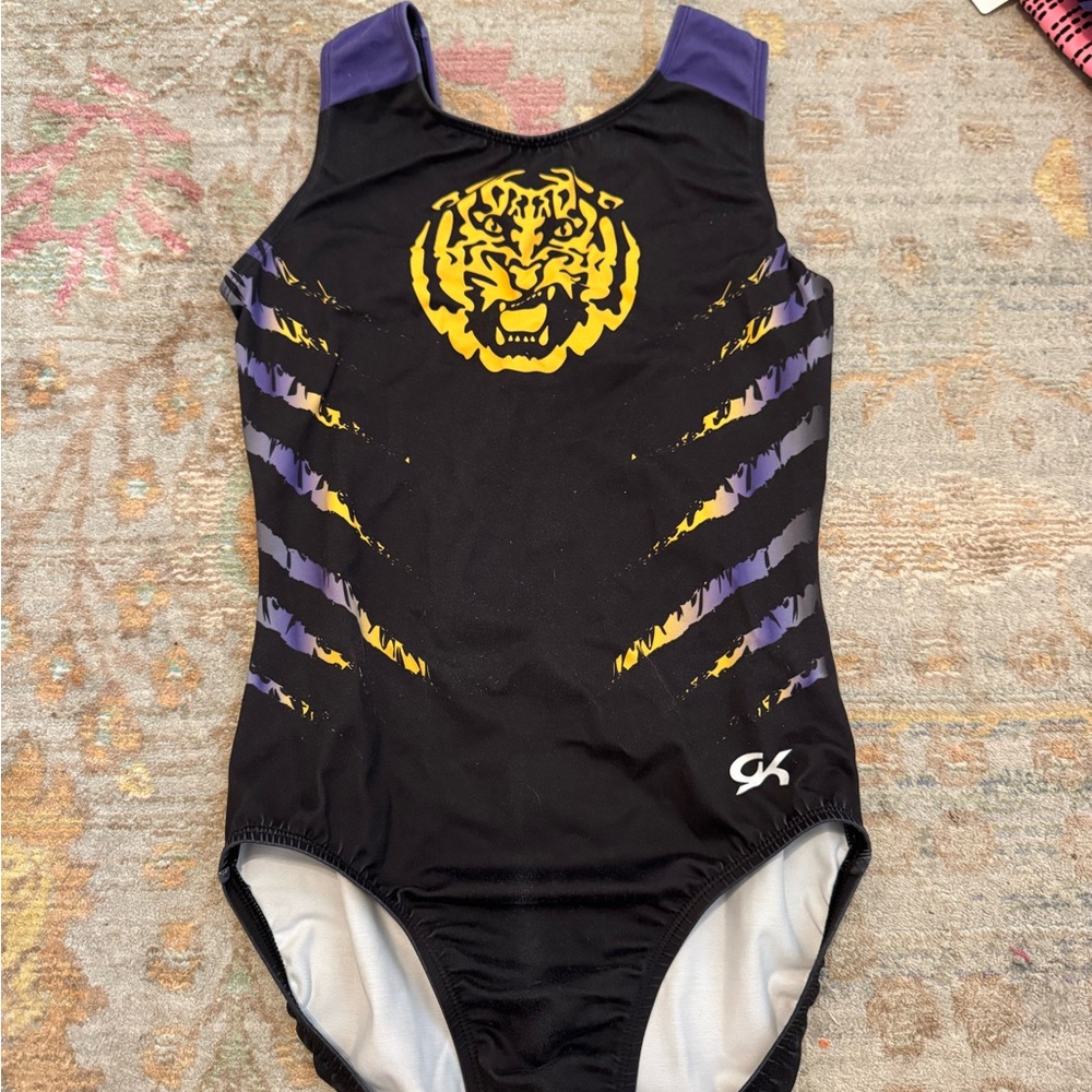LSU gymnastics practice leotard
